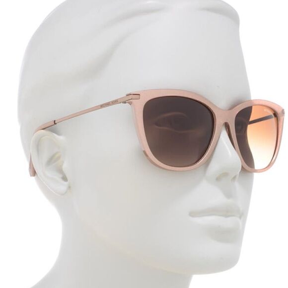 NWT Michael Kors 56mm cat eye sunglasses blush/camel  - Picture 1 of 14
